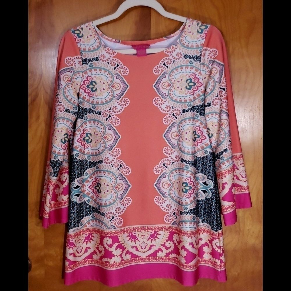 Sunny Leigh Paisley Long Sleeve Tunic - Picture 2 of 6